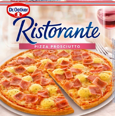 DR. OETKER Pizza Ristorante, příslušné gramáže