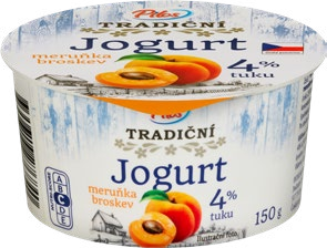TRADIČNÍ Ovocný jogurt, jahoda/meruňka