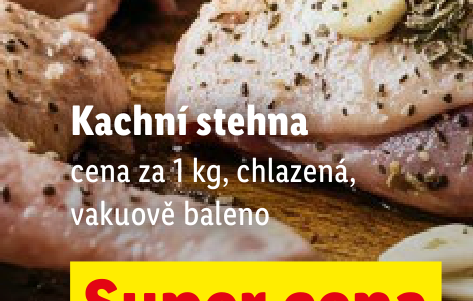 Kachní stehna, vakuově baleno