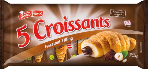 Croissant s lískooříškovou náplní