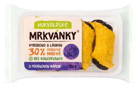 Hukvaldské mrkvánky, povidlové/hruškové, 30 % čerstvé mrkve