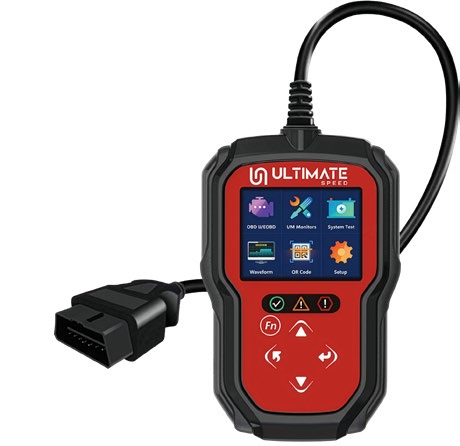 ULTIMATE SPEED Diagnostické a čtecí zařízení vozidla podporuje všechny protokoly OBDII a EOBD do zařízení lze uložit až 350 výsledků pro